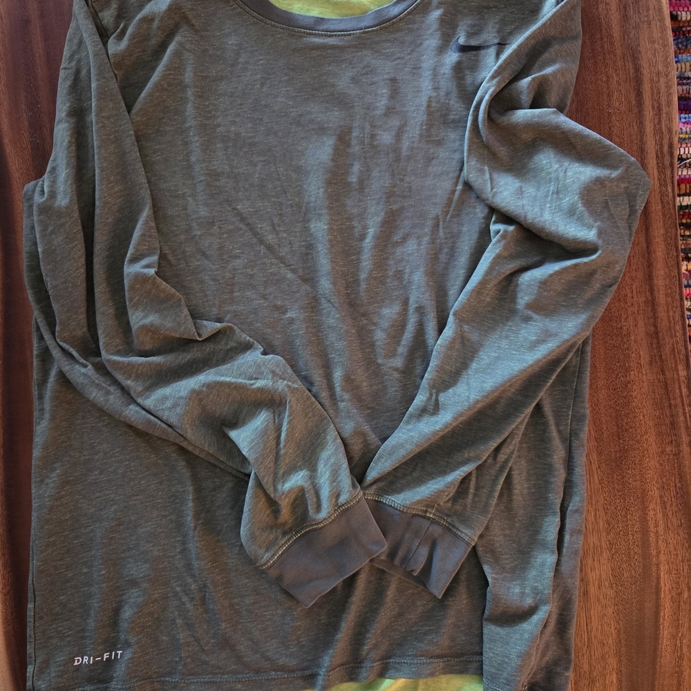 Nike Dri-FIT Green Long Sleeve Shirt